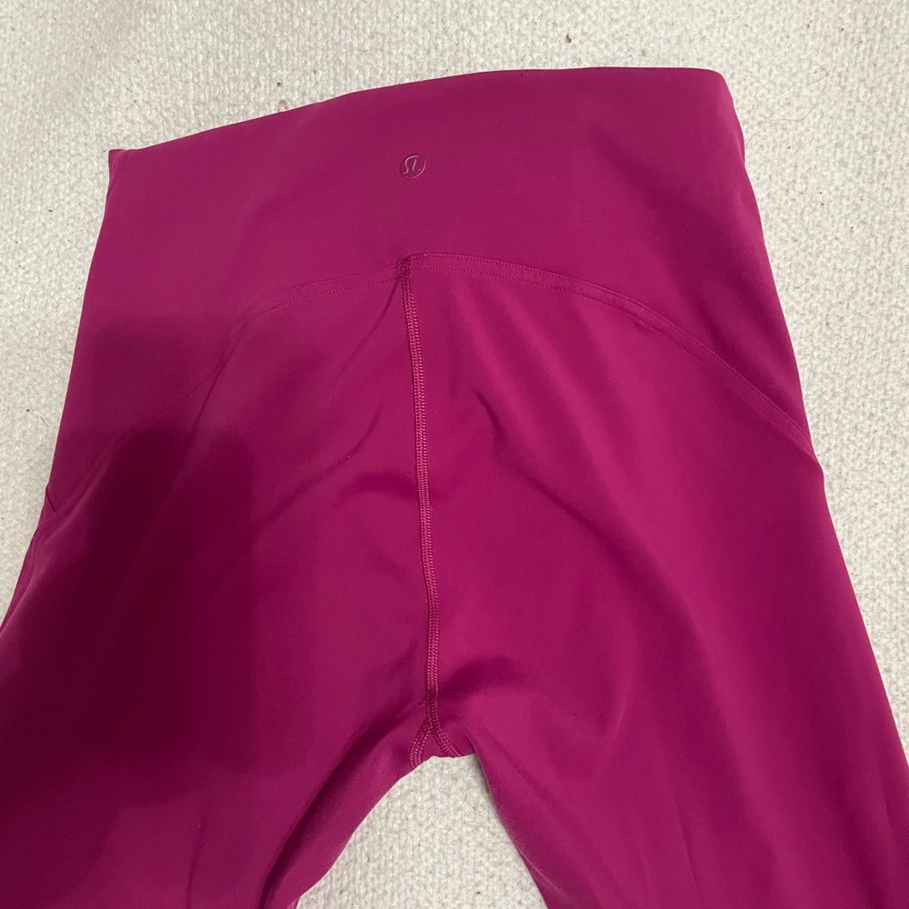Hot pink Lululemon align legging.